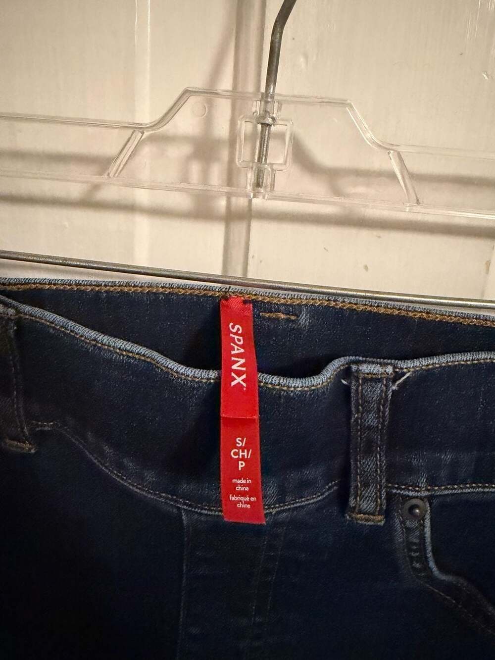 SPANX Flare Jeans Size Small Dark Wash Pull On Shaping - Picture 3 of 9